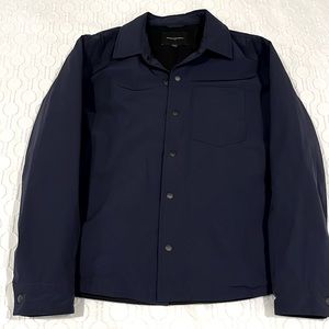 Banana Republic Tech Motion Shirt Jacket in navy blue, size small